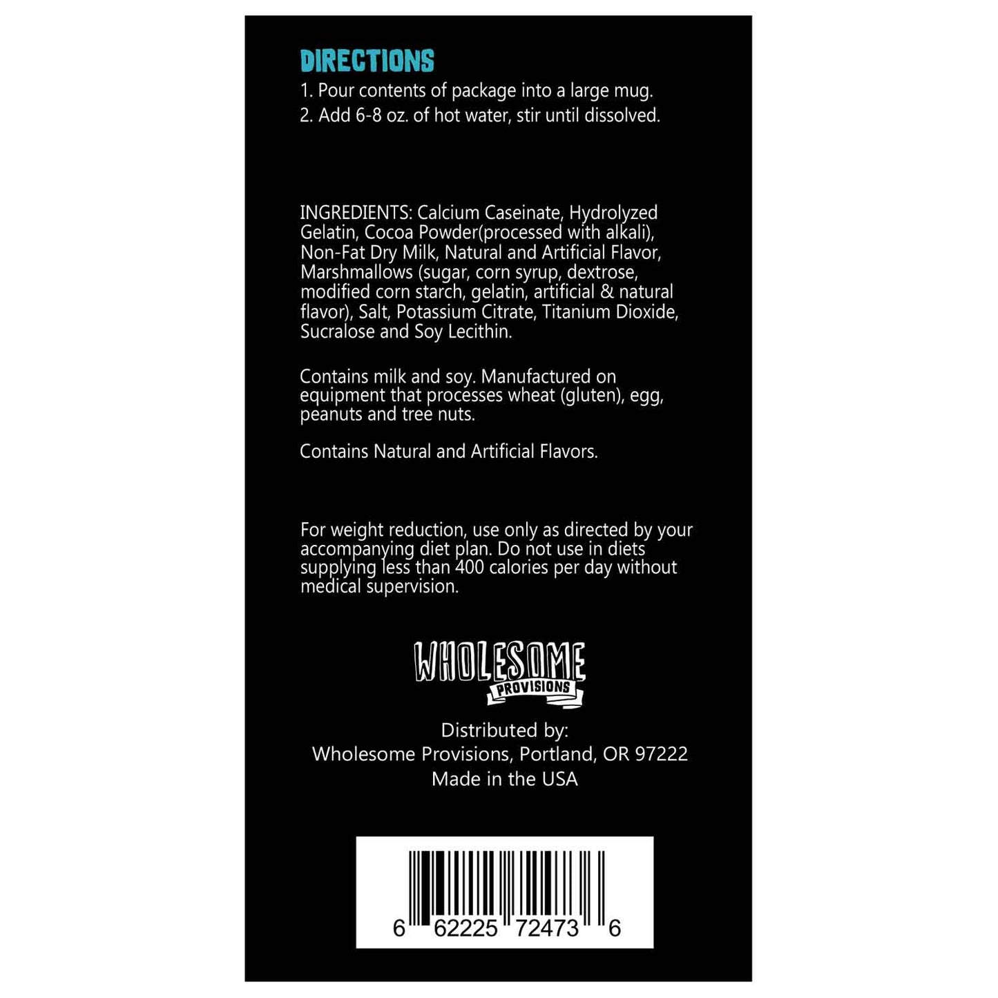 Wholesome Provisions - Protein Hot Cocoa with Marshmallow - 175g