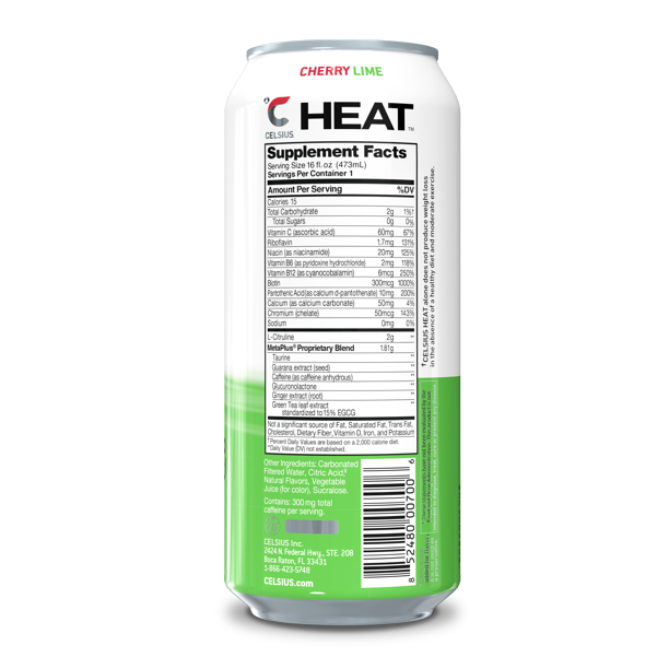 Celsius Heat- Performance Drink - 12x473ml