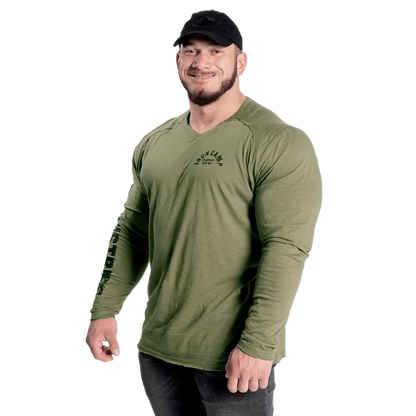 Gasp Throwback LS Tee Washed Green