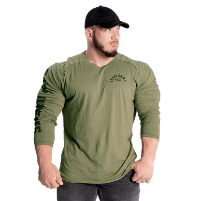 Gasp Throwback LS Tee Washed Green