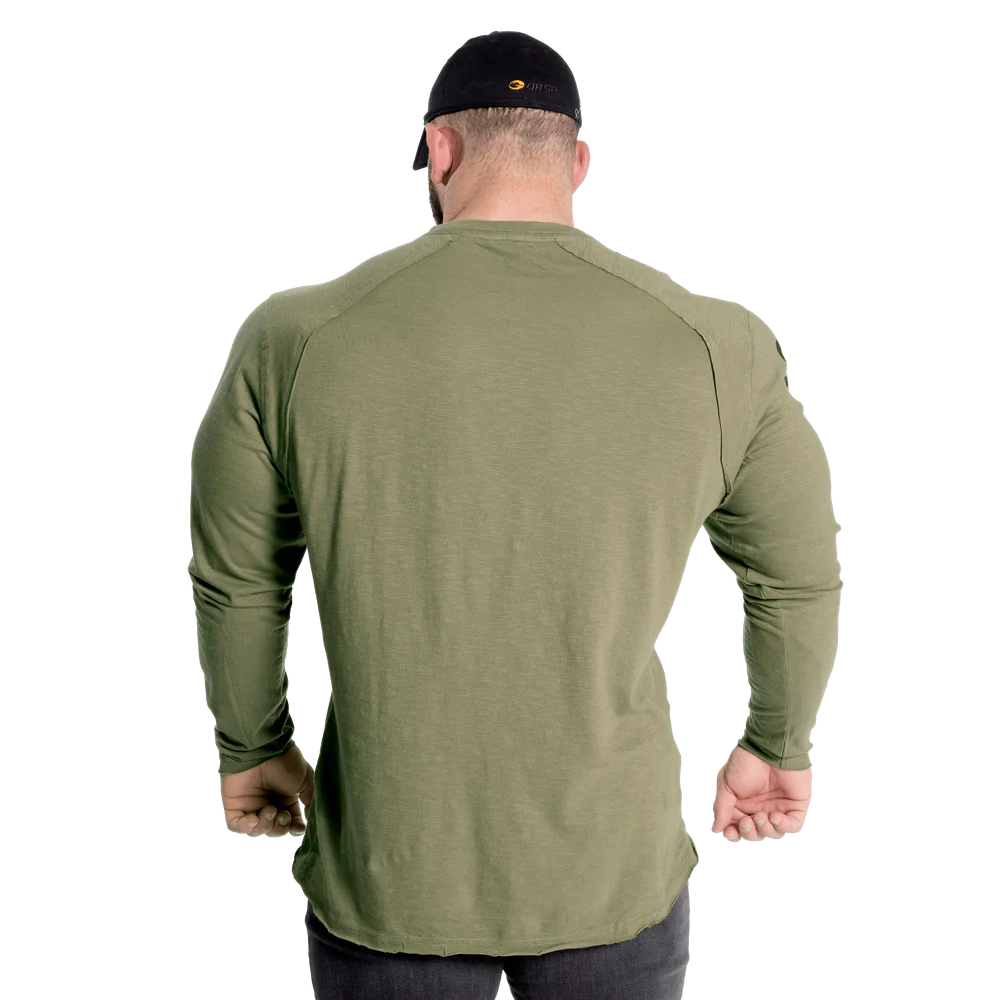 Gasp Throwback LS Tee Washed Green