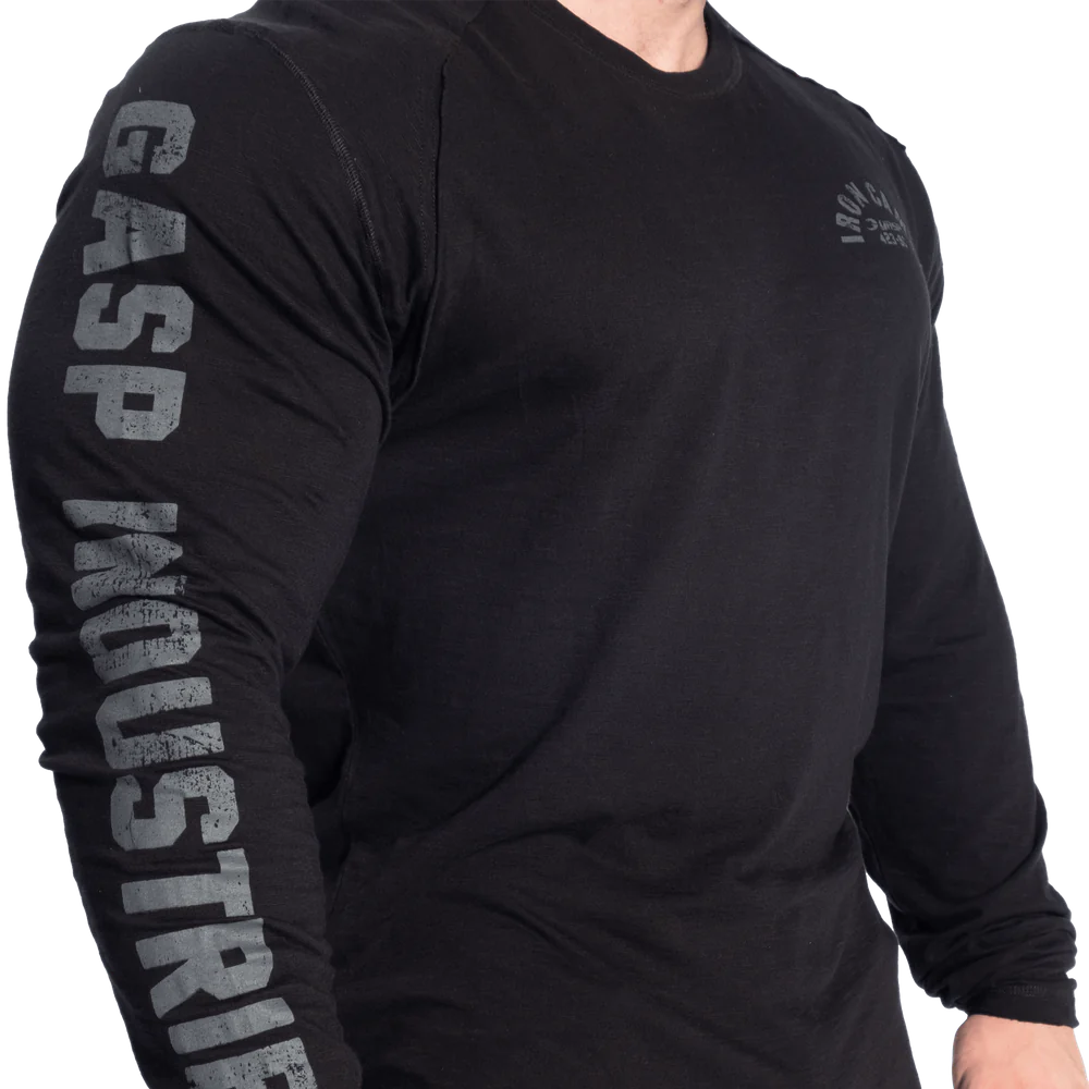 Gasp Throwback LS Tee Black