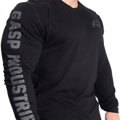 Gasp Throwback LS Tee Black