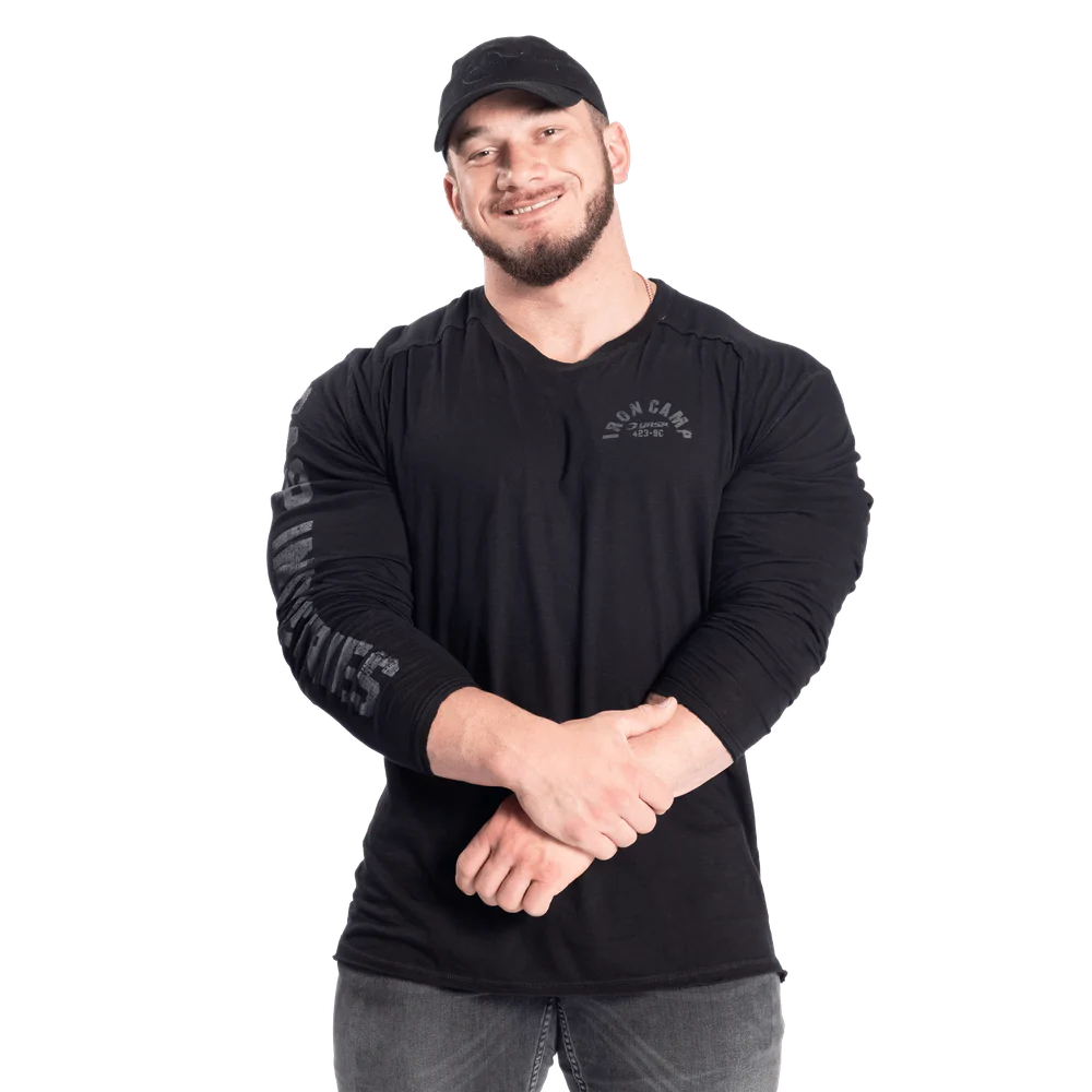 Gasp Throwback LS Tee Black