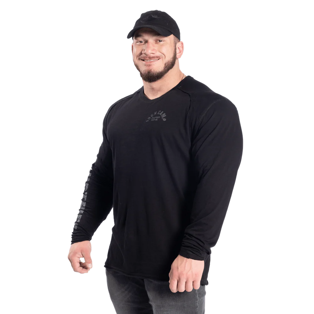 Gasp Throwback LS Tee Black