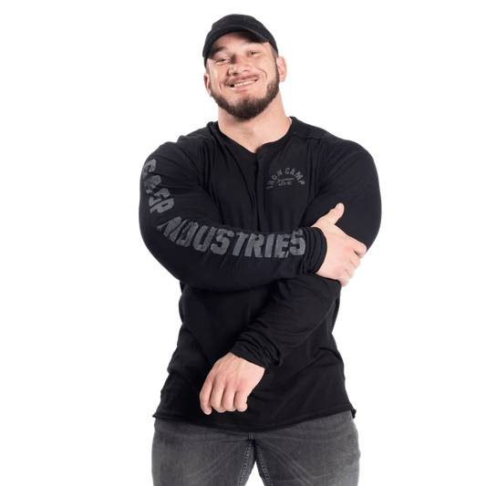 Gasp Throwback LS Tee Black