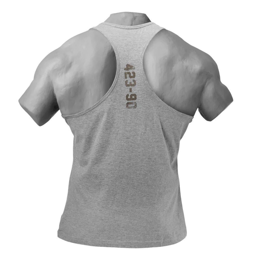 Gasp Throwback Tank Grey Melange