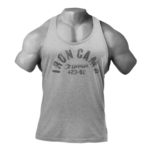 Gasp Throwback Tank Grey Melange
