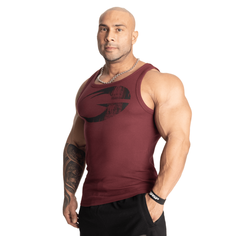 Gasp Original Ribbed Tank Marron