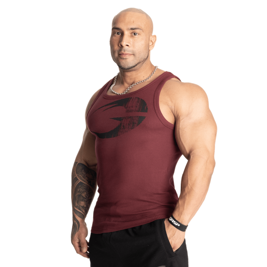 Gasp Original Ribbed Tank Marron