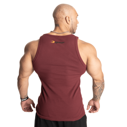 Gasp Original Ribbed Tank Marron