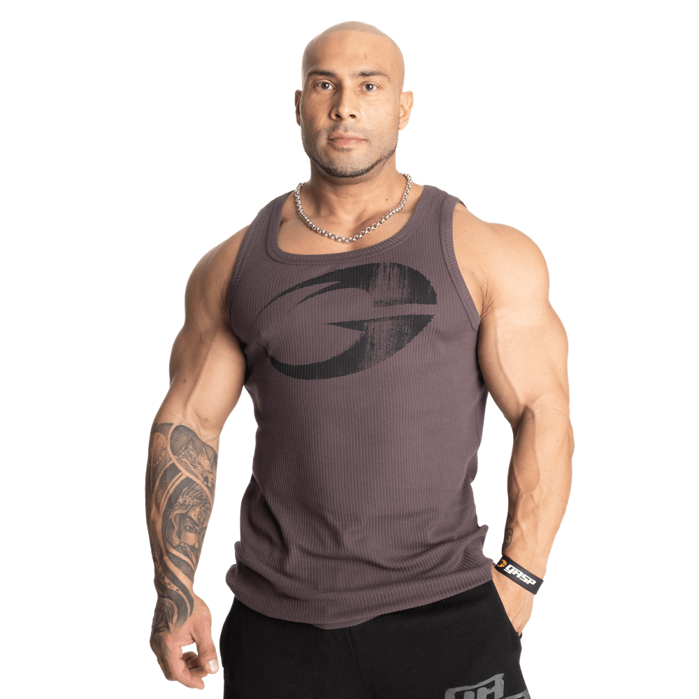 Gasp Original Ribbed Tank Grey