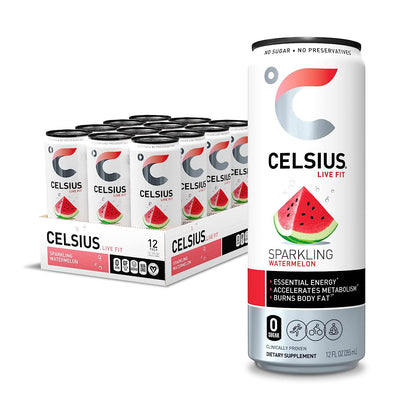 Celsius Energy Drink - Sparkling Essential Fitness Drink - 12x355ml