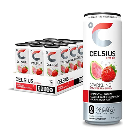 Celsius Energy Drink - Sparkling Essential Fitness Drink - 12x355ml