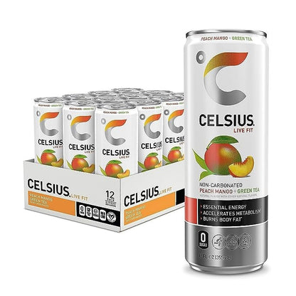 Celsius Energy Drink - Sparkling Essential Fitness Drink - 12x355ml