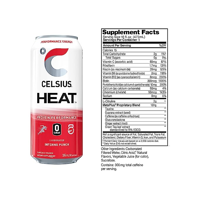 Celsius Heat- Performance Drink - 473ml
