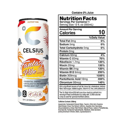 Celsius Energy Drink - Sparkling Essential Fitness Drink - 355ml