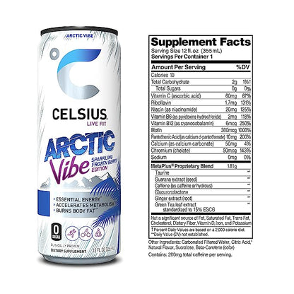 Celsius Energy Drink - Sparkling Essential Fitness Drink - 355ml