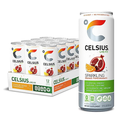Celsius Energy Drink - Sparkling Essential Fitness Drink - 12x355ml