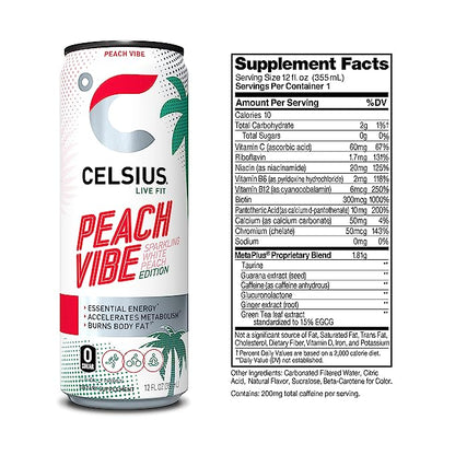 Celsius Energy Drink - Sparkling Essential Fitness Drink - 355ml