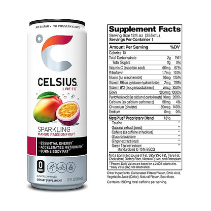 Celsius Energy Drink - Sparkling Essential Fitness Drink - 355ml