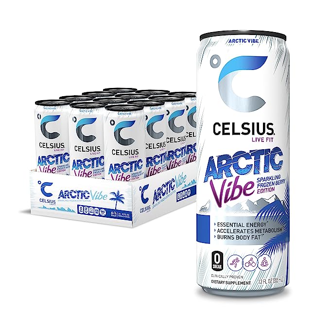 Celsius Energy Drink - Sparkling Essential Fitness Drink - 12x355ml