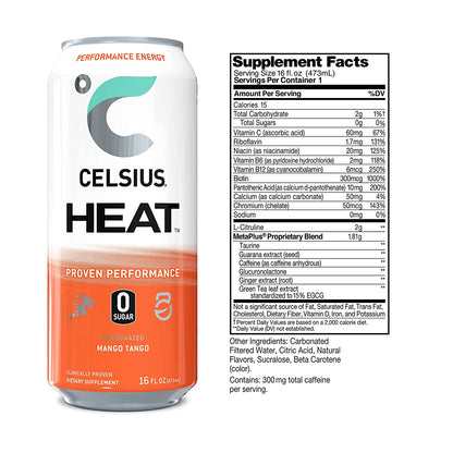 Celsius Heat- Performance Drink - 12x473ml