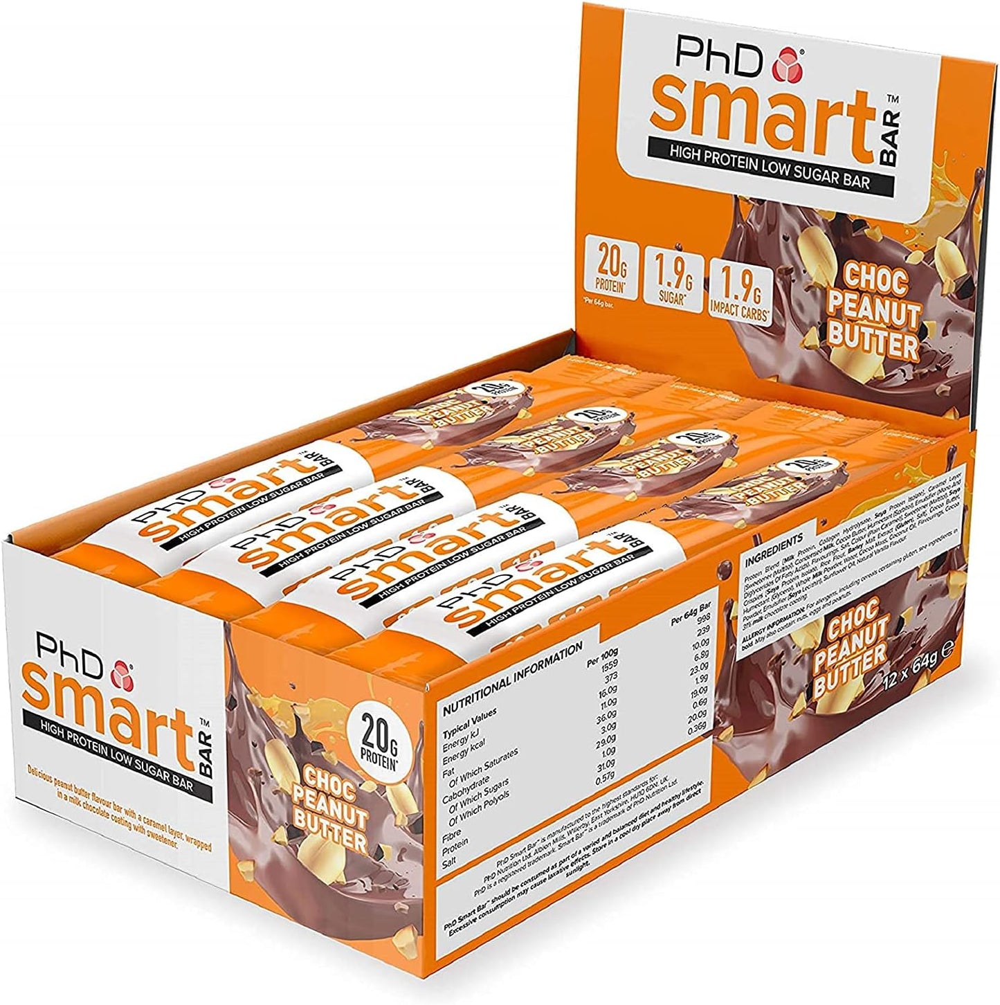 PhD Nutrition - Smart Bar High Protein - Box 12