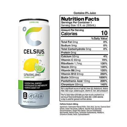 Celsius Energy Drink - Sparkling Essential Fitness Drink - 355ml