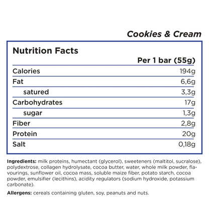 Barebells - High Protein No Sugar Added Bar - Box 12
