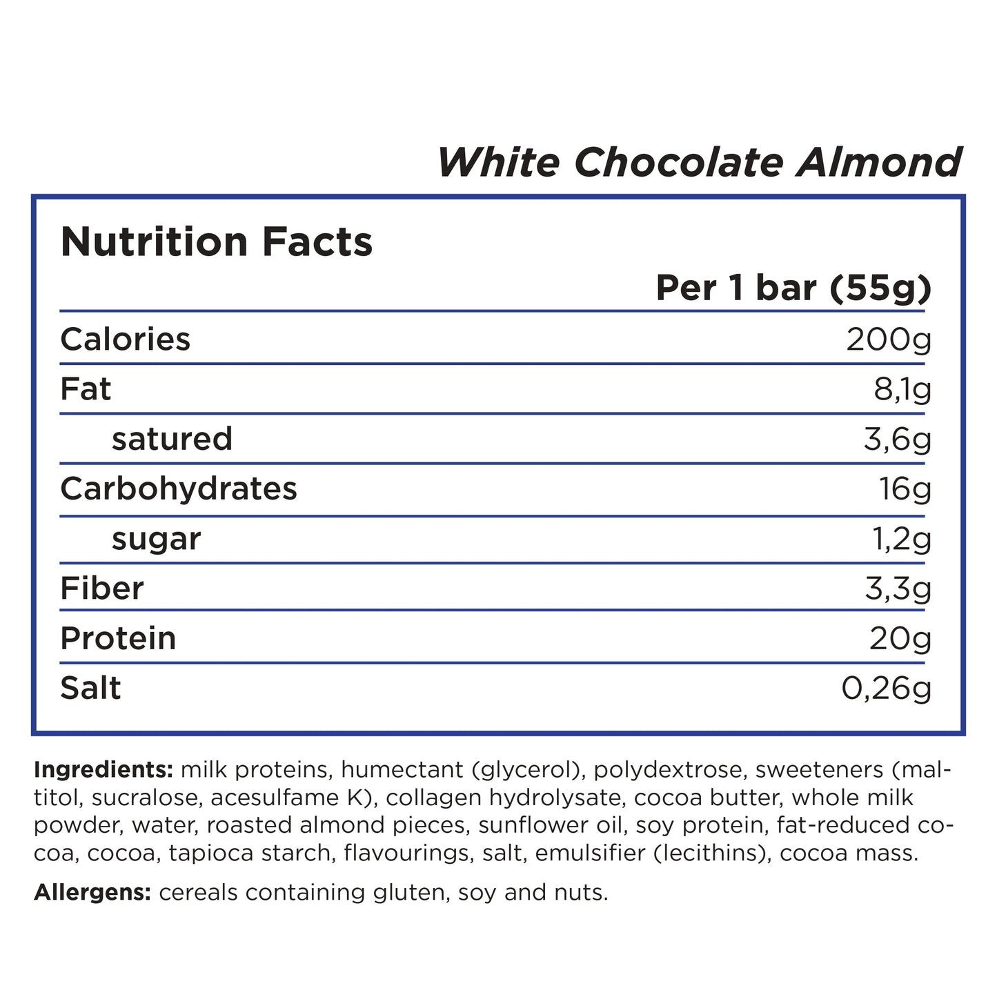 Barebells - High Protein No Sugar Added Bar - Box 12