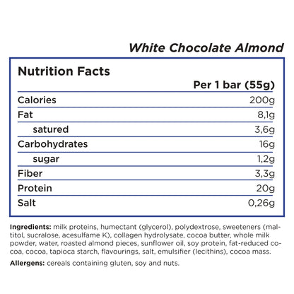 Barebells - High Protein No Sugar Added Bar - Box 12