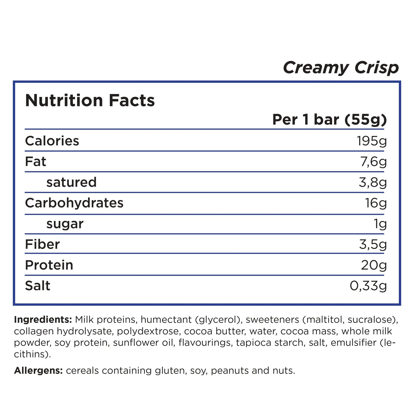 Barebells - High Protein No Sugar Added Bar - Box 12