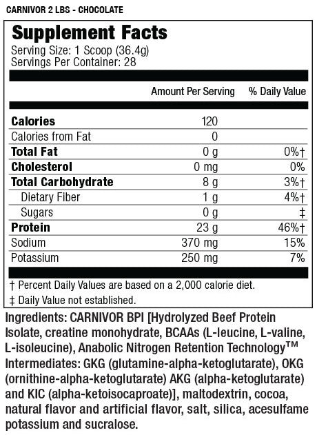 MuscleMeds - Carnivor 100% Beef Protein - 4 lbs