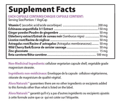 Alora Naturals - Cold & Flu Relief 90 Vcaps
