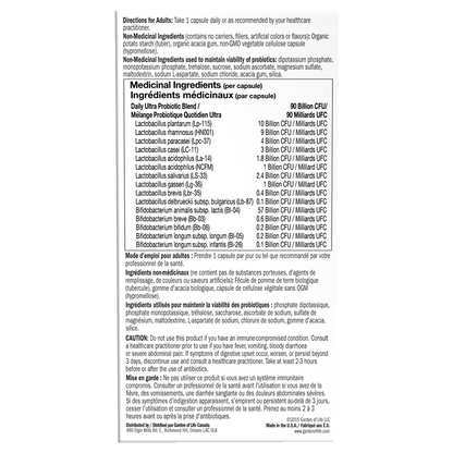 Garden of Life - Dr. Formulated Probiotics 90 billions - Once Daily 30Vcaps