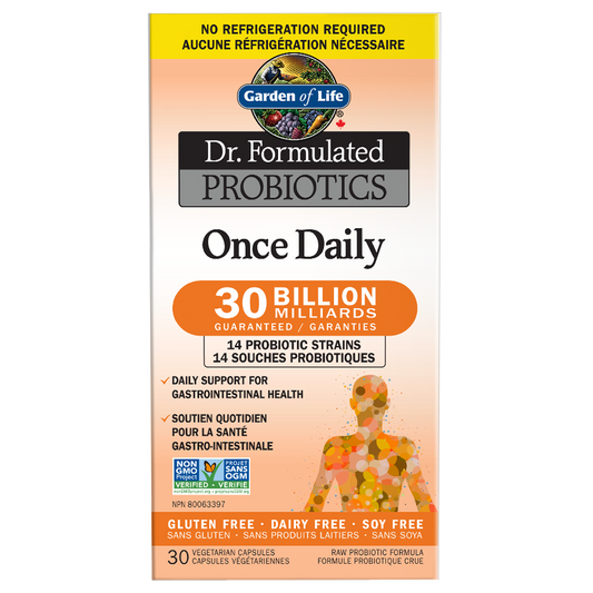 Garden of Life - Dr. Formulated Probiotics 30 billions  - Once Daily 30Vcaps