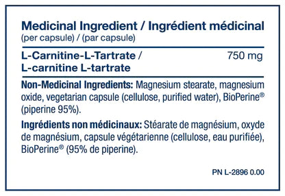 PVL - Carnitine 750mg - 90Vcaps