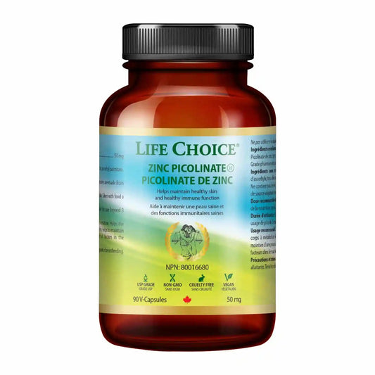 Life Choice - Zinc Picolinate 50mg - 90Vcaps