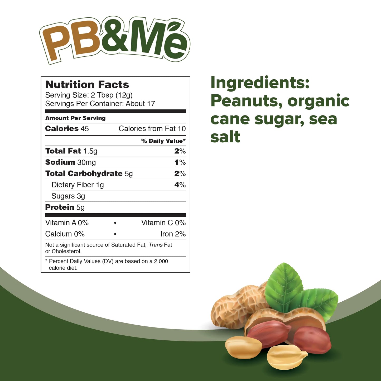 PB&Me - Powdered Peanut Butter - Original 453g