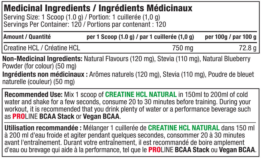 Pro Line - Creatine HCL - 182g