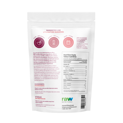 Raw Nutritional - Pure Organic Camu Camu 150g
