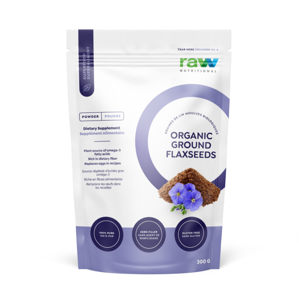 Raw Nutritional - Organic Ground Flaxseeds 300g