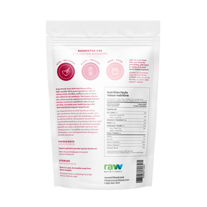 Raw Nutritional Pure Goji Powder 225g