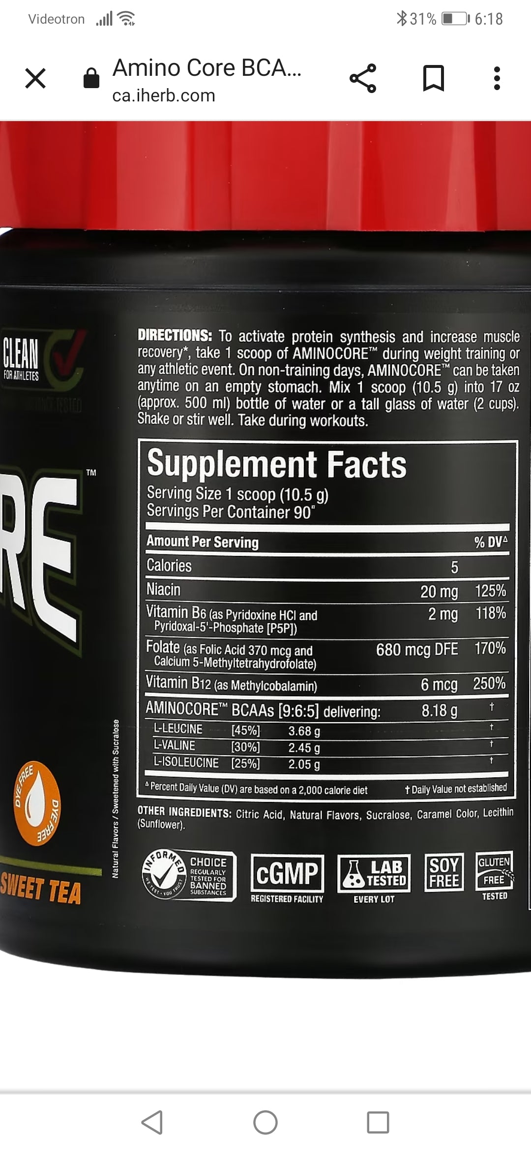 Allmax Aminocore 945g