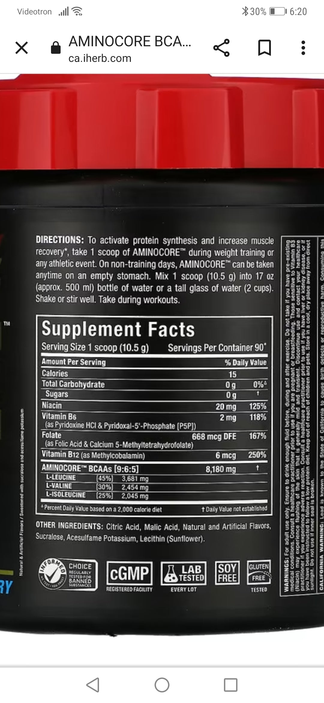 Allmax Aminocore 945g