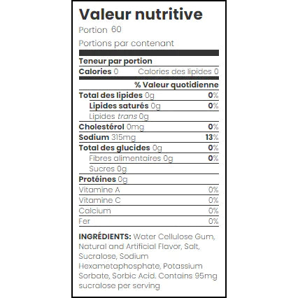 Slim Signature Syrups - 0 Calories Sugar Free Syrup - 750ml