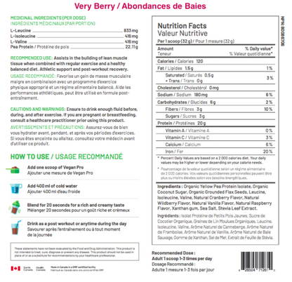 Raw Nutritional Vegan Pro 908g