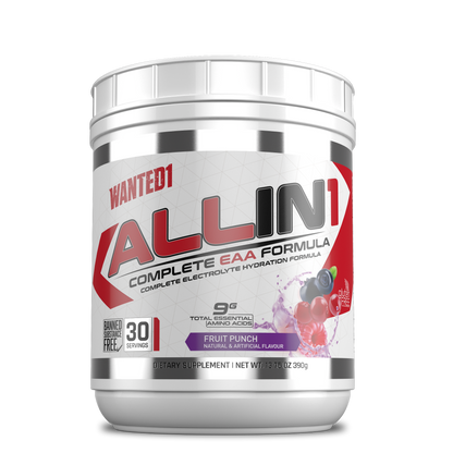 Wanted1 ALLIN1 - Complete EAA's Formula + Electrolytes - 30 serving