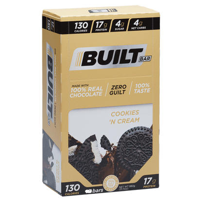 Built Protein Bar - 100% Real Chocolate - Zero Guilt (Box 12)